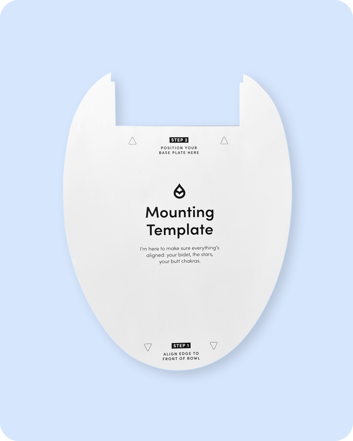 Elongated Mounting Template for Wave/Oasis Parts & Accessories TUSHY