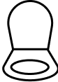 Toilet seat icon