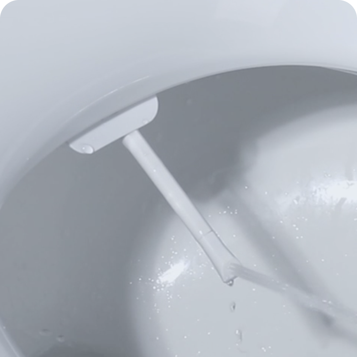 Close up of a spray nozzle shooting water