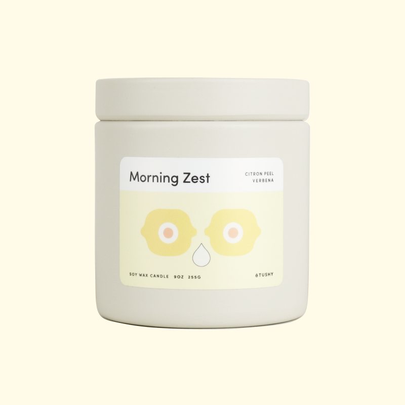 TUSHY Bathroom Candle TUSHY Morning Zest