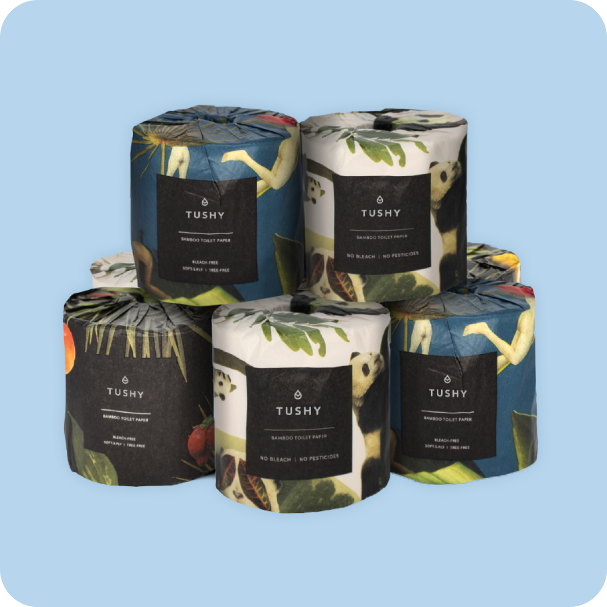 Premium Bamboo Toilet Paper 8 Rolls Toilet Paper TUSHY