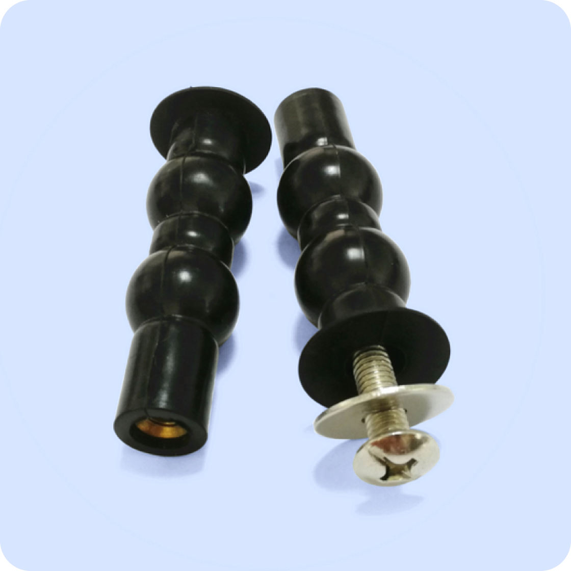 2 black, Universal top Tightening toilet Seat Screws