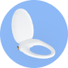 Small blue circle with a Tushy Wave
