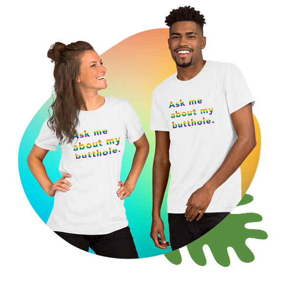 TUSHY Rainbow Butthole T-shirt Merch TUSHY