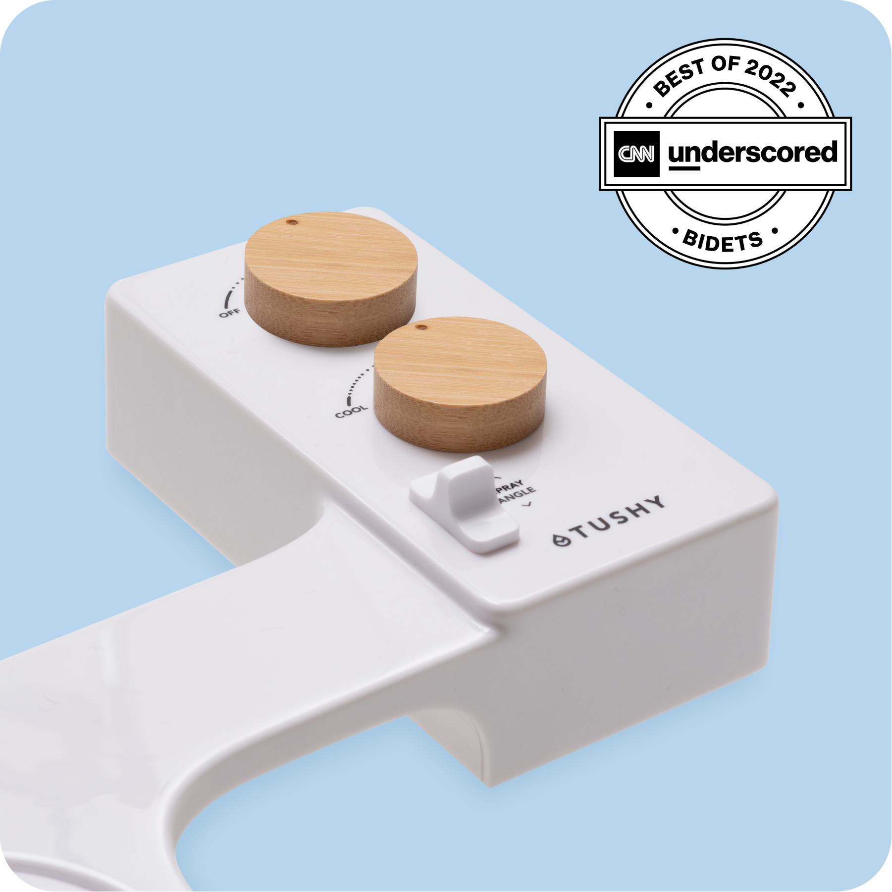 White with Bamboo Bundle Knob