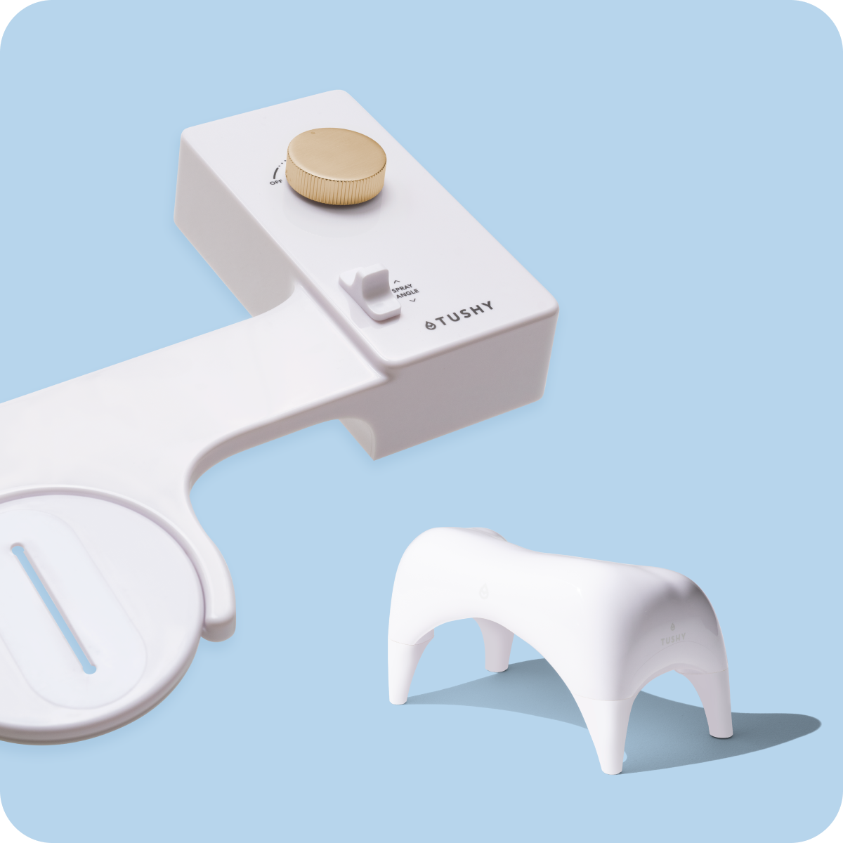 White with Gold Bundle Knob