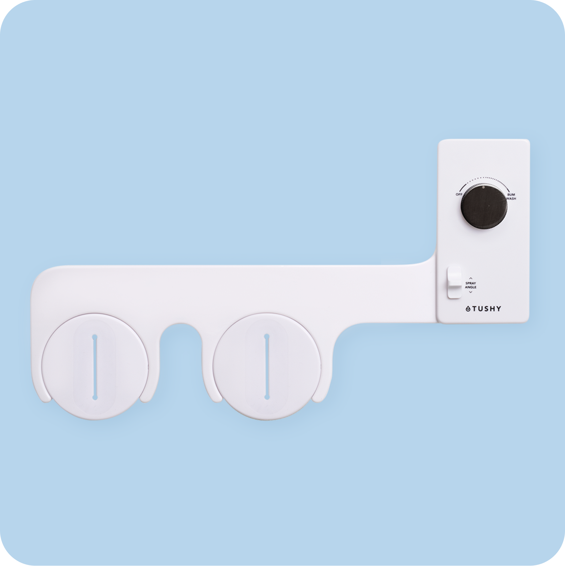 White with Gunmetal Bundle Knob