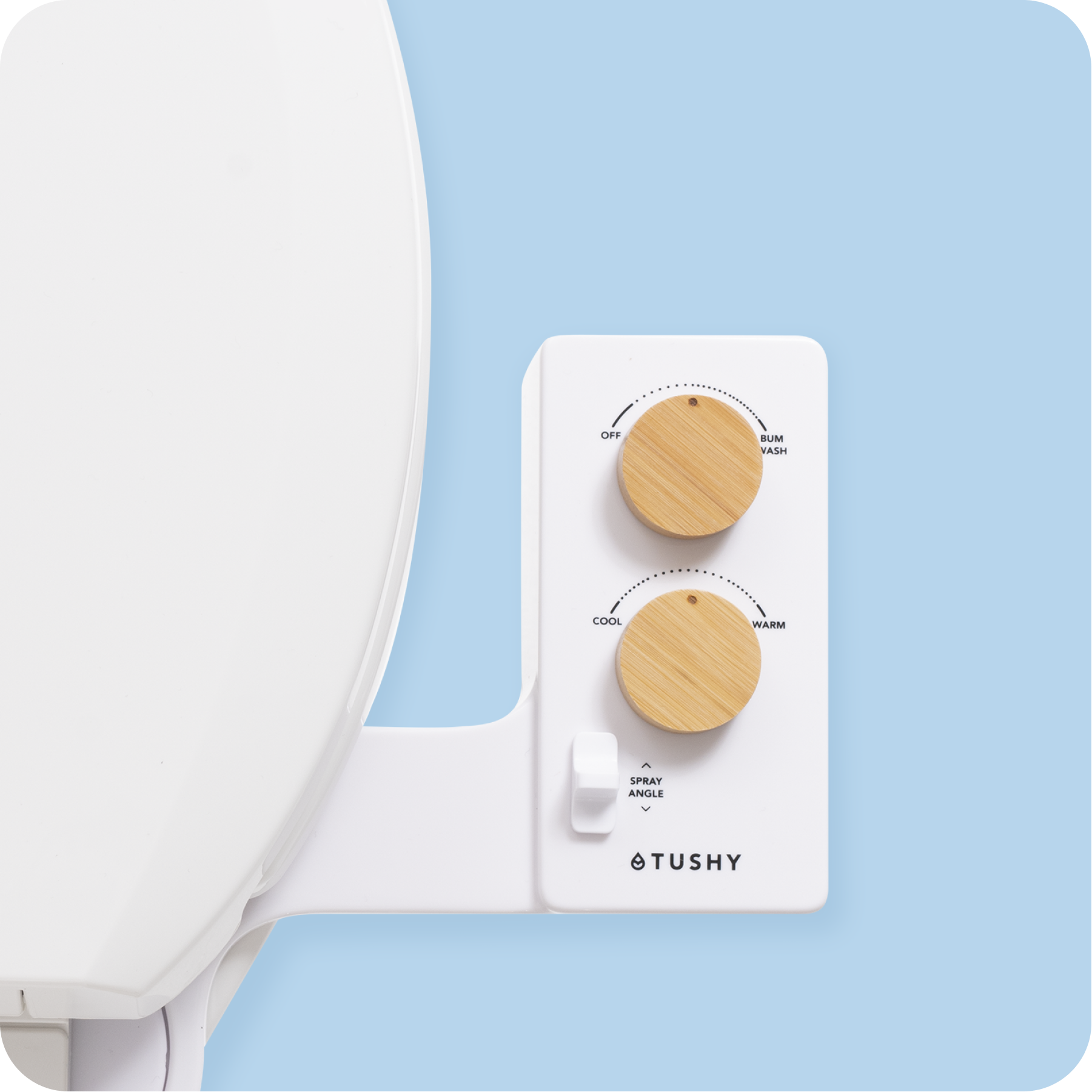 White with Bamboo Bundle Knob