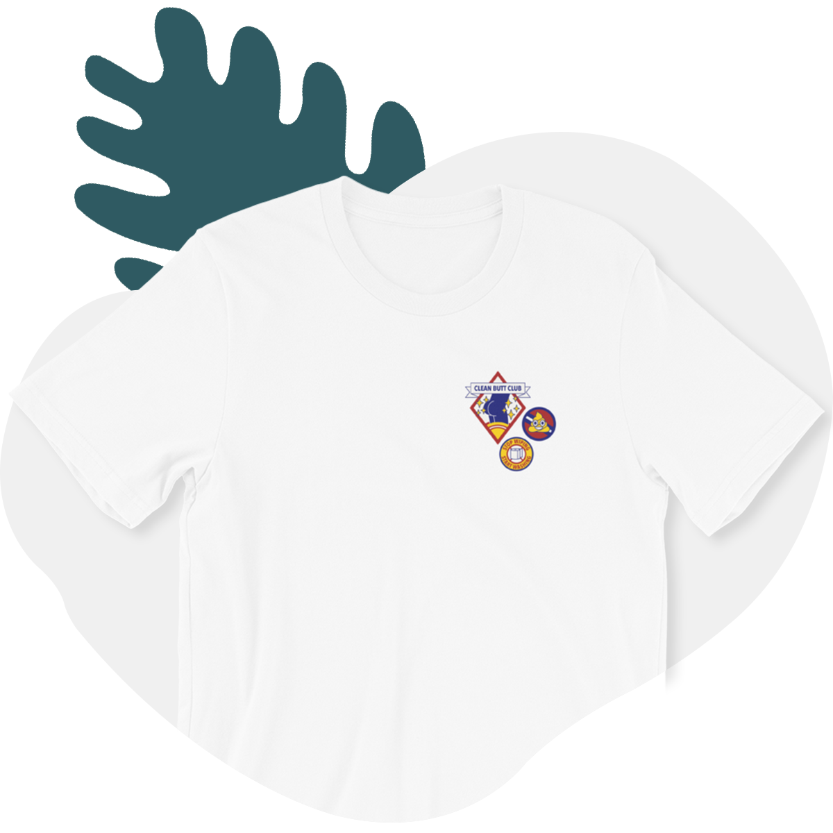 Clean Butt Club Scout Merch TUSHY White S