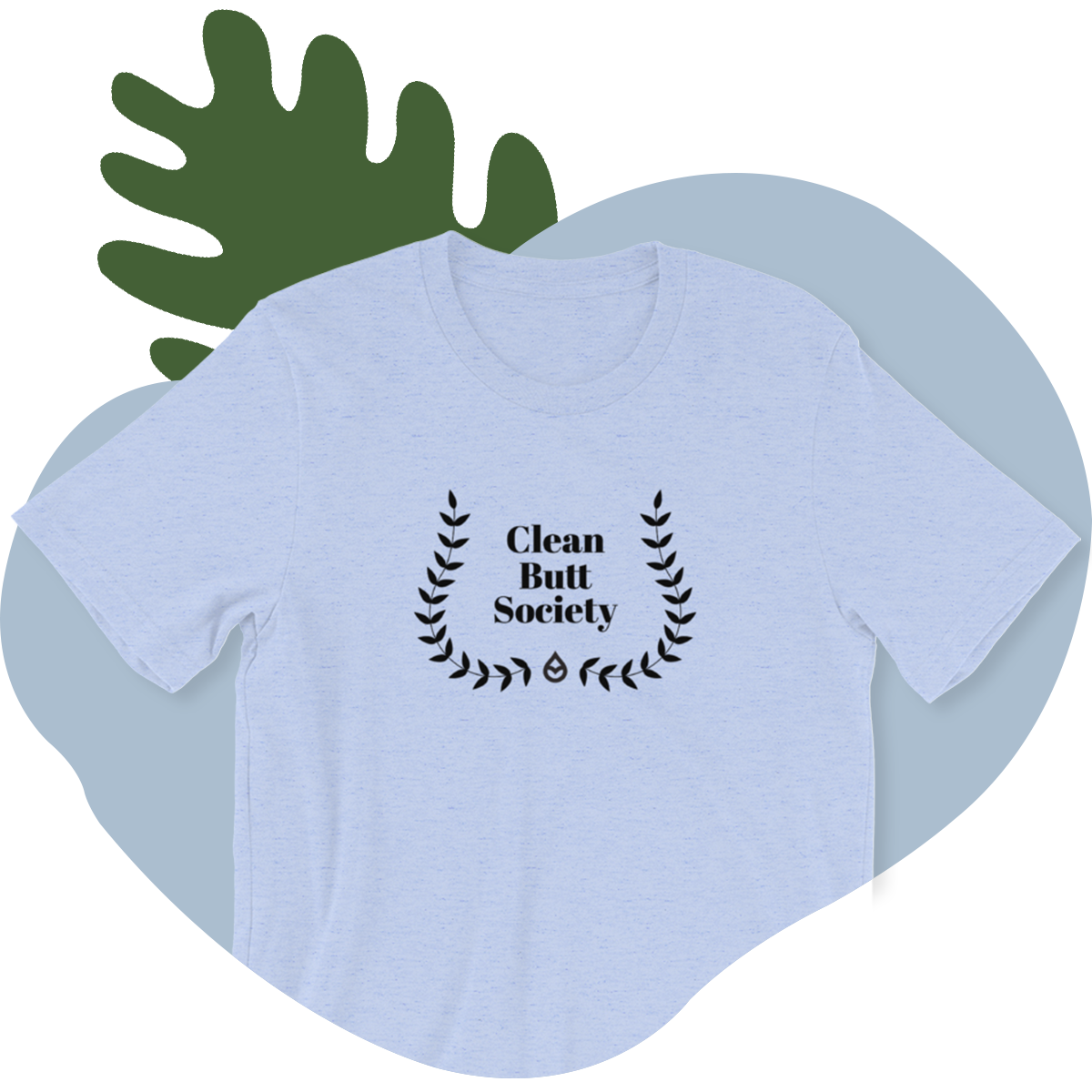 Clean Butt Society Merch TUSHY Ocean Blue S