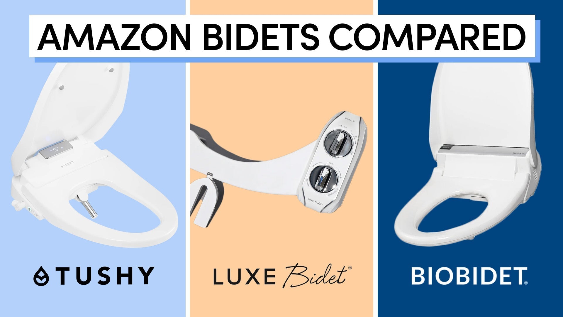 Amazon Bidets Compared: TUSHY vs Luxe vs BioBidet