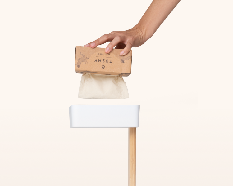 TUSHY Stand & Tissues  Sustainable Toilet Tissue Stand