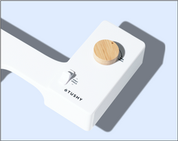 TUSHY Classic console with pressure control knob in bamboo