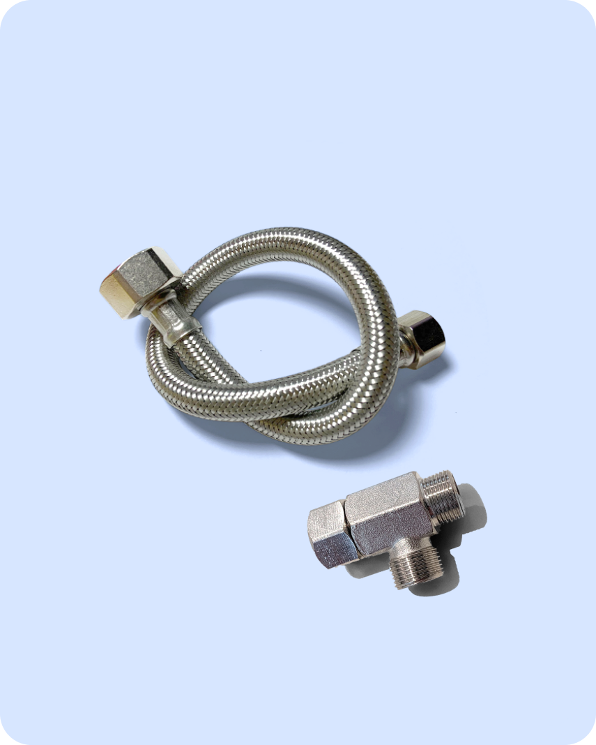 Electric Bidet Skirted Toilet Kit for 3/8" Connections