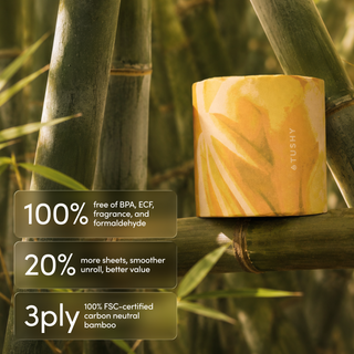 Premium Natural Bamboo Toilet Paper