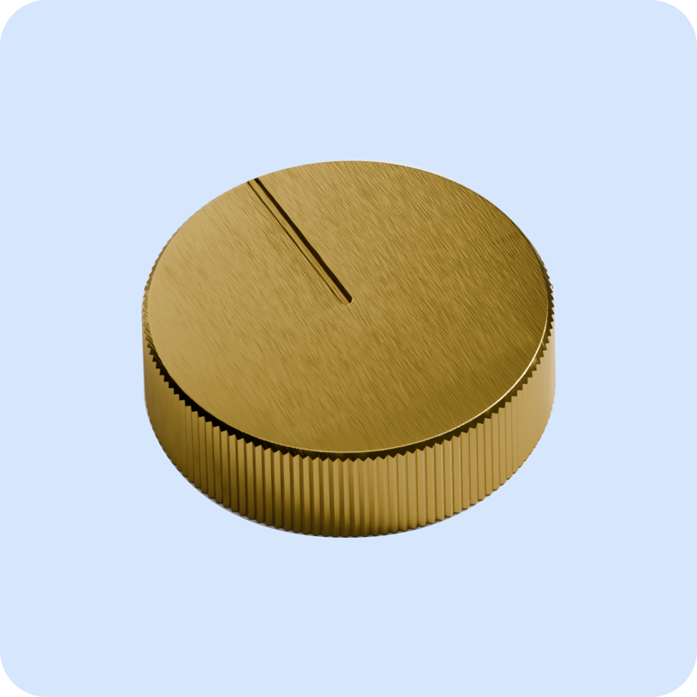 4.0 Pressure Knob: Brushed Brass