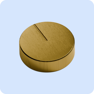 4.0 Pressure Knob: Brushed Brass