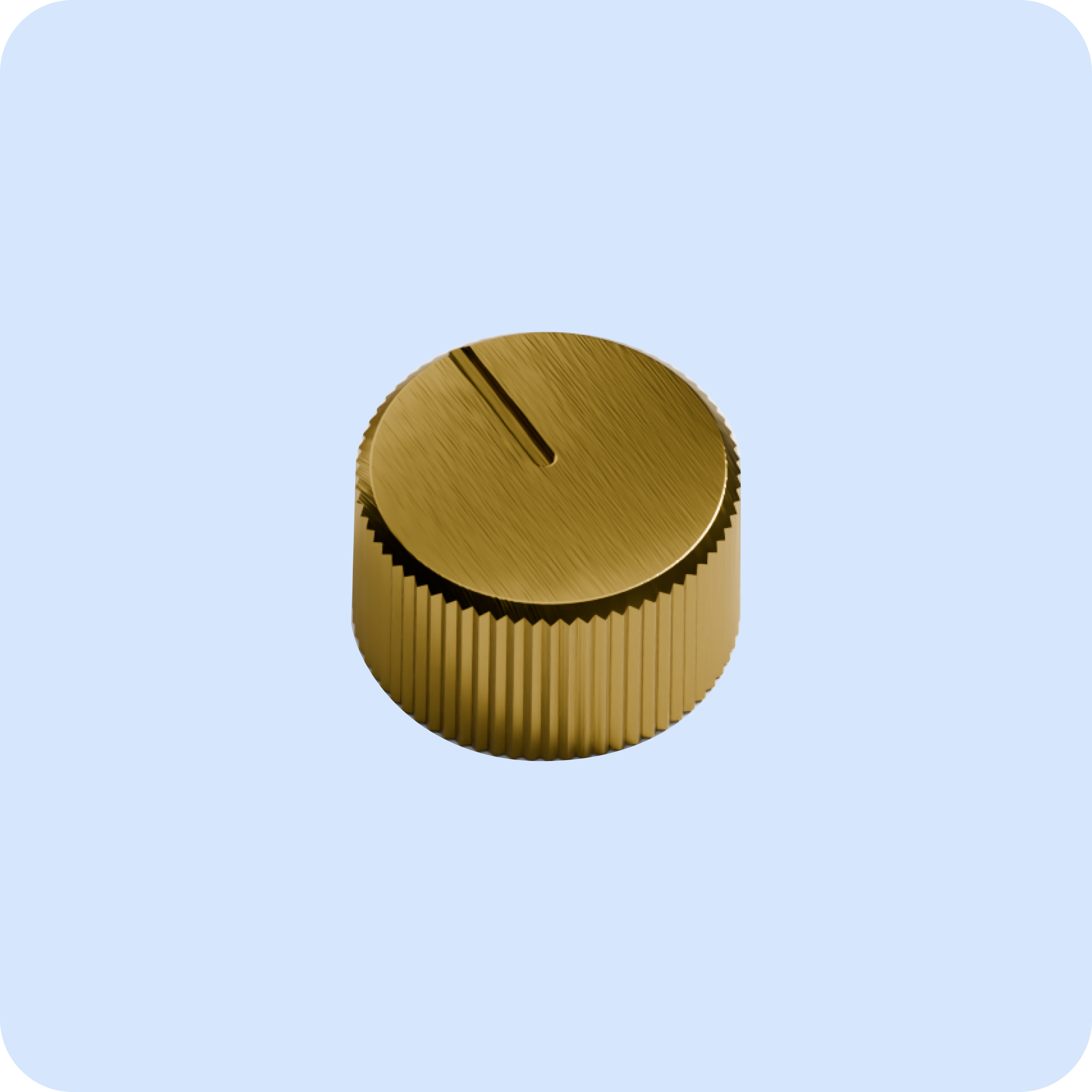 4.0 Adjustable Nozzle Knob: Brushed Brass
