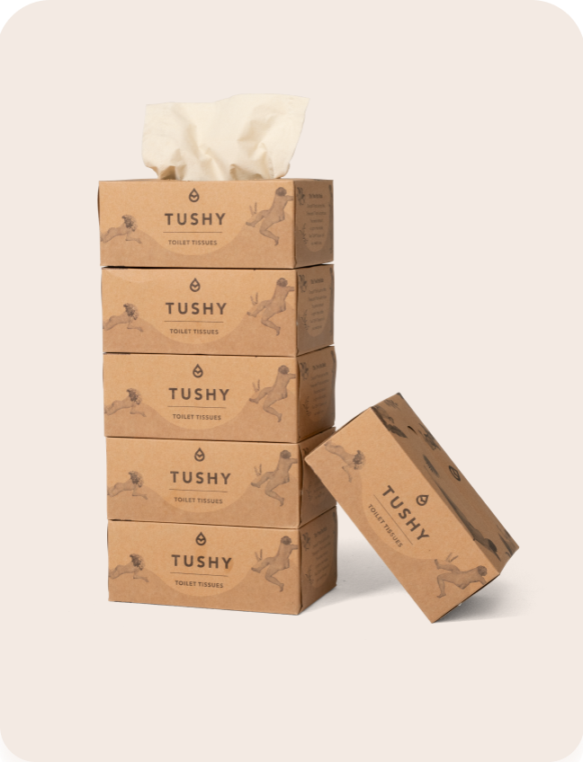 TUSHY Tissues - 12 Pack