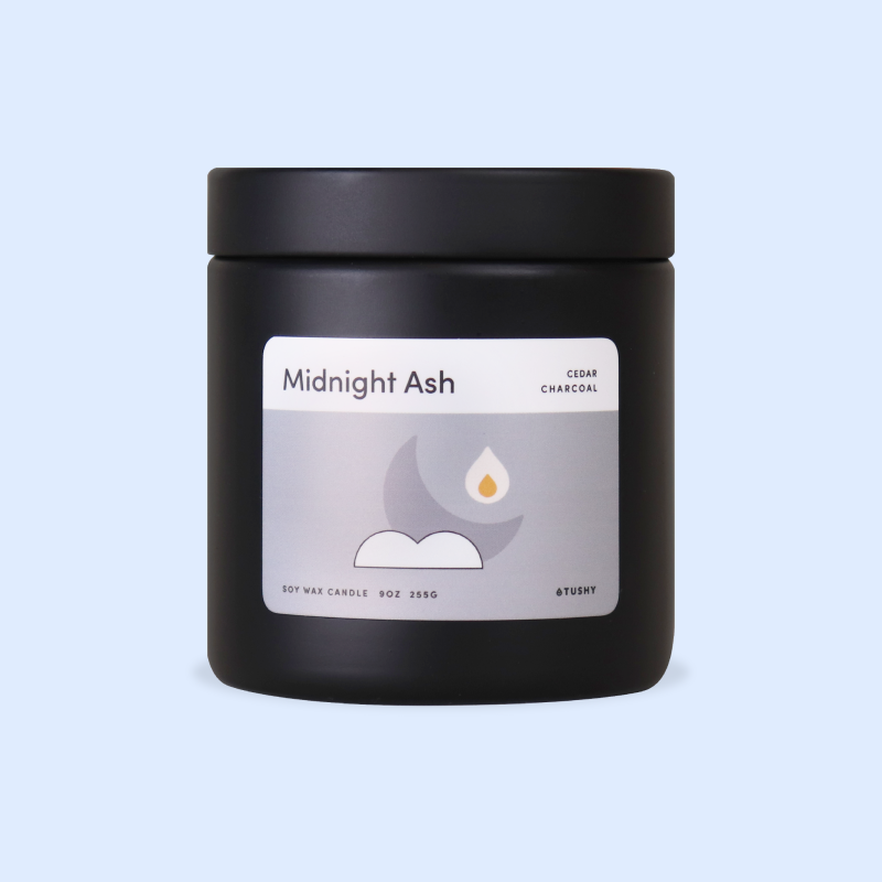 Midnight Ash Bathroom Candle