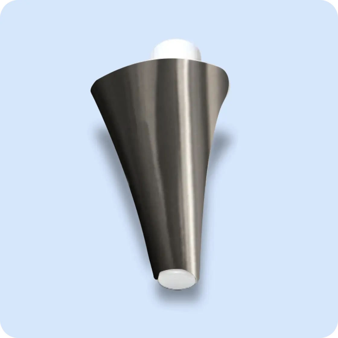 Back Left Ottoman Leg in Brush Nickel - Regular