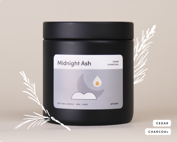 Midnight Ash Bathroom Candle Bathroom Accessories TUSHY