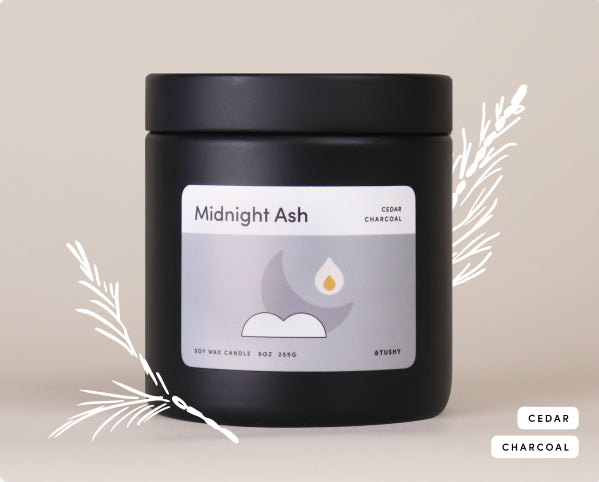 Midnight Ash Bathroom Candle Bathroom Accessories TUSHY