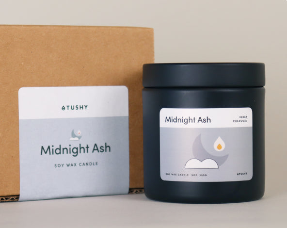 Midnight Ash Bathroom Candle Bathroom Accessories TUSHY