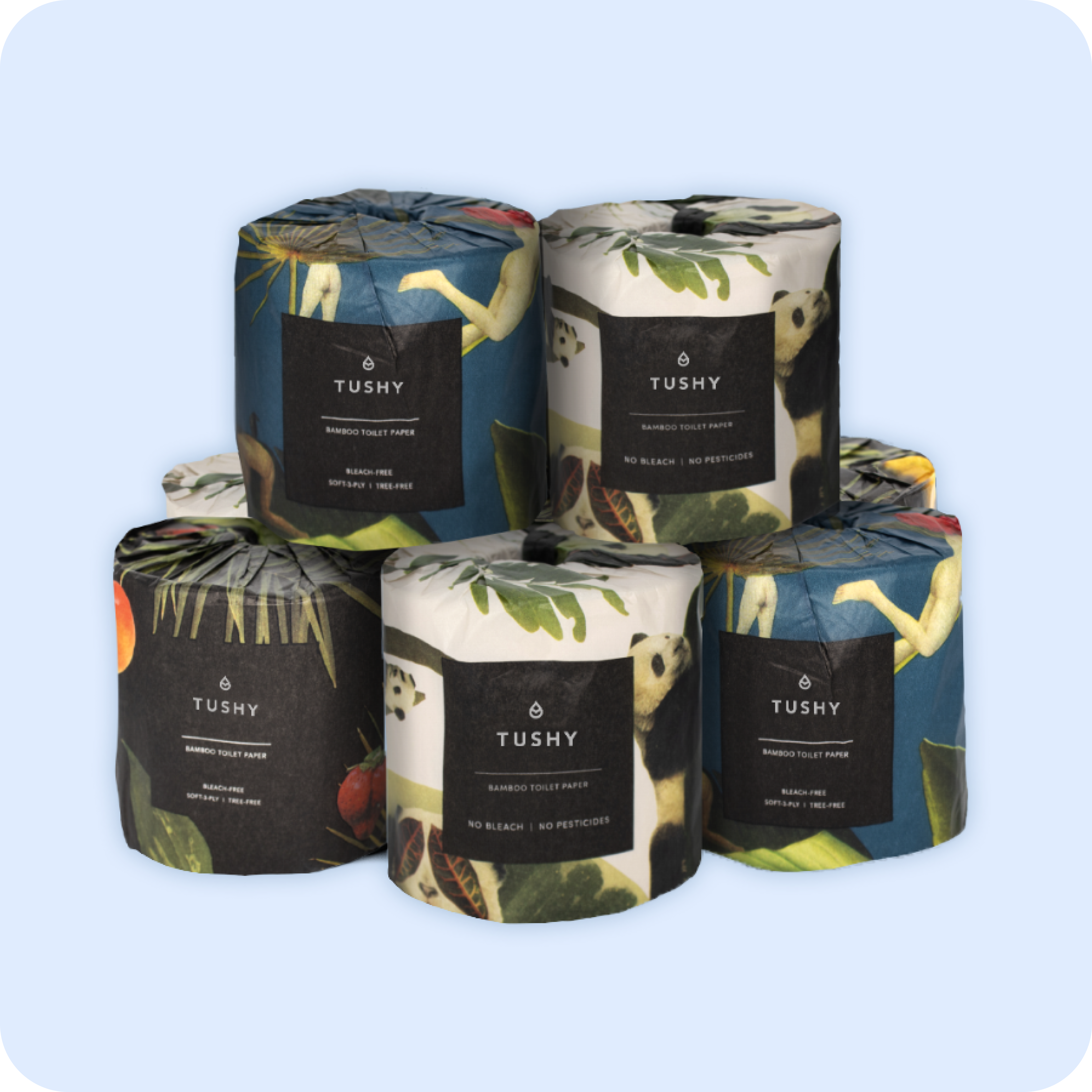 Premium Bamboo Toilet Paper 8 Rolls Toilet Paper TUSHY