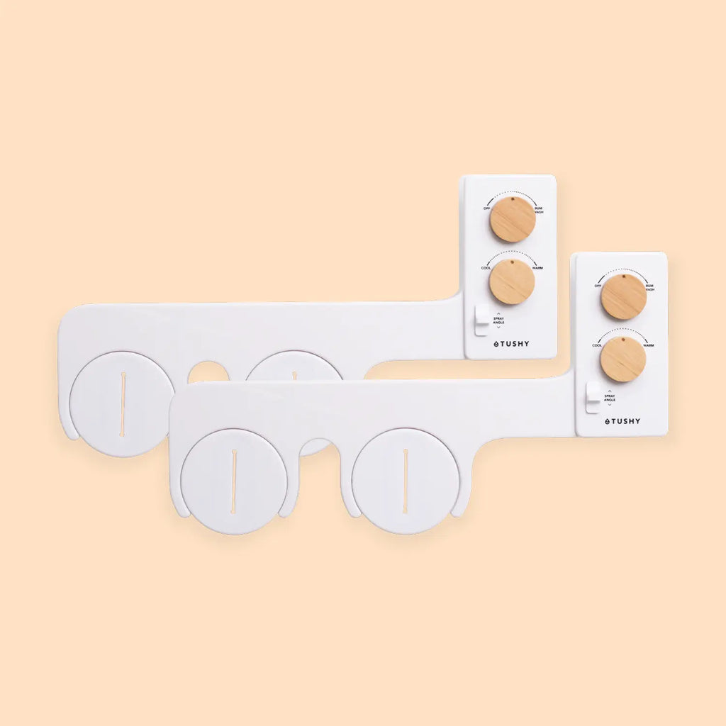 TUSHY Spa 3.0 - 2 Pack White/Bamboo