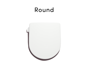 Round toilet bowl shape