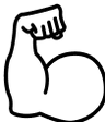 icon of a muscley arm