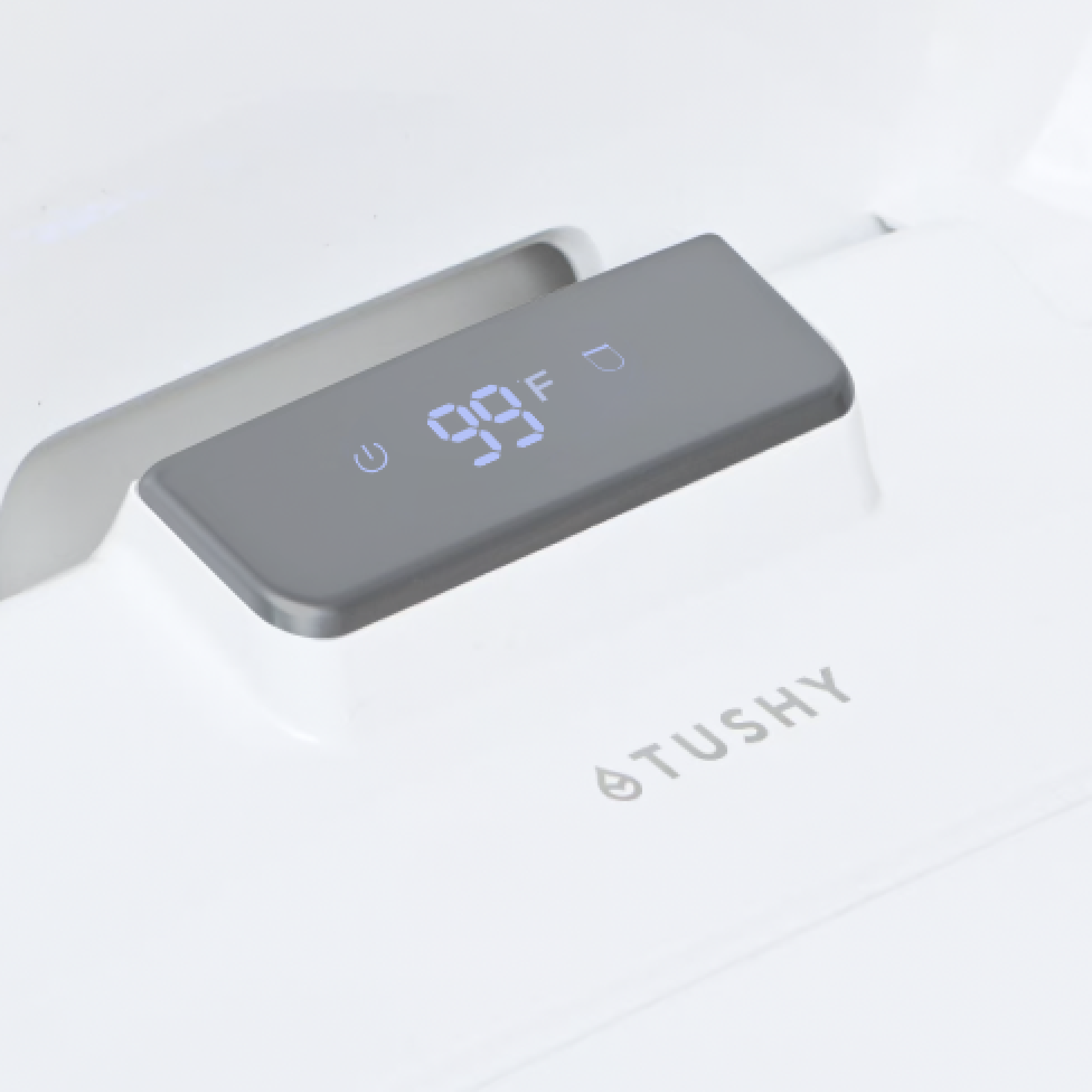 Aura by TUSHY Electric Bidet Attachment TUSHY - close up of temperature display