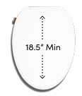 Elongated bowl shape