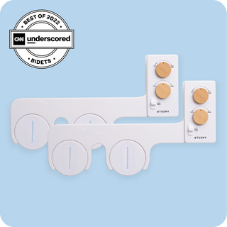 2 Pack White/Bamboo