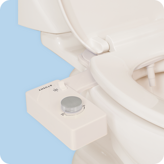 Tushy Classic 3.0 Biscuit/Platinum - a classic affordable bidet attachment by TUSHY